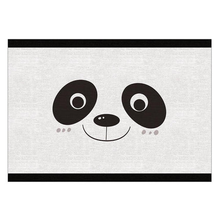 Vloerkleed lachend panda gezicht kinderkamer