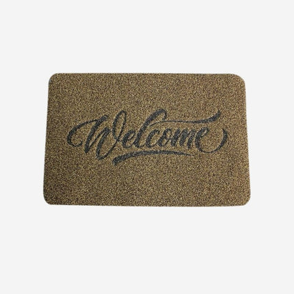 Rubberen deurmat met 'Welcome' tekst