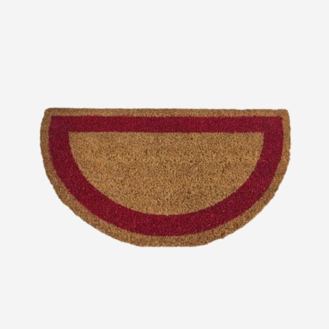 Halfronde kokos deurmat voor buiten