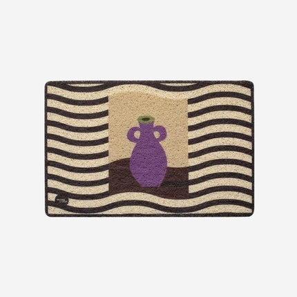 Deurmat voor binnen met vaas