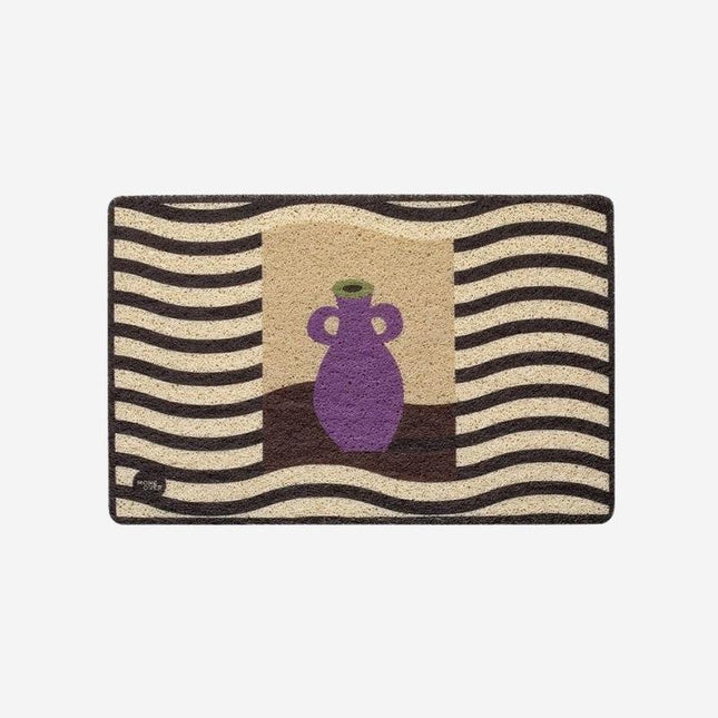 Deurmat voor binnen met vaas