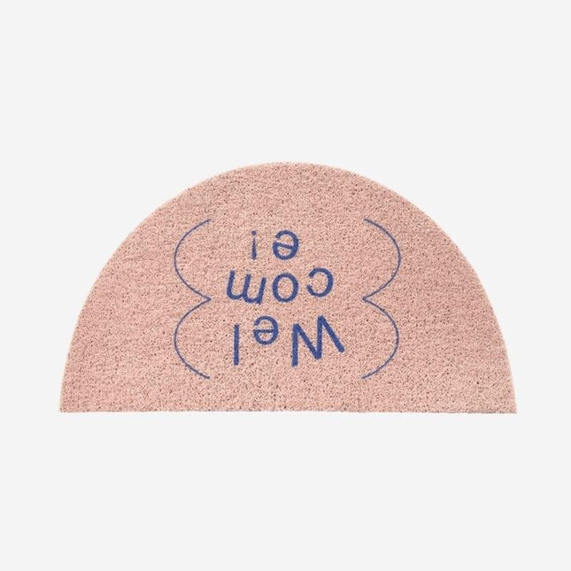 Halvemaan deurmat 'Welcome' voor binnen