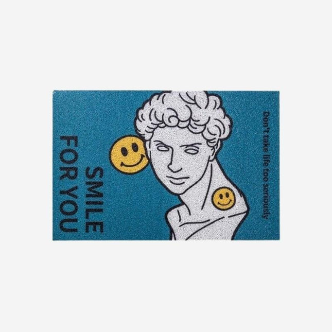 Moderne design deurmat met kunstprint