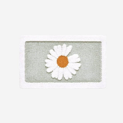 Absorberende deurmat met bloemendesign