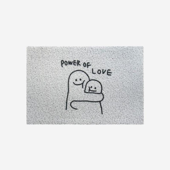 Schattige deurmat met 'Power of Love'