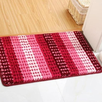 Grote rode badmat met structuur