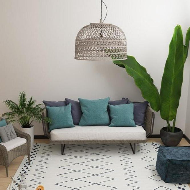 Groot vloerkleed in Berber stijl