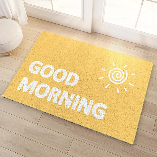 Deurmat met tekst 'Good Morning'