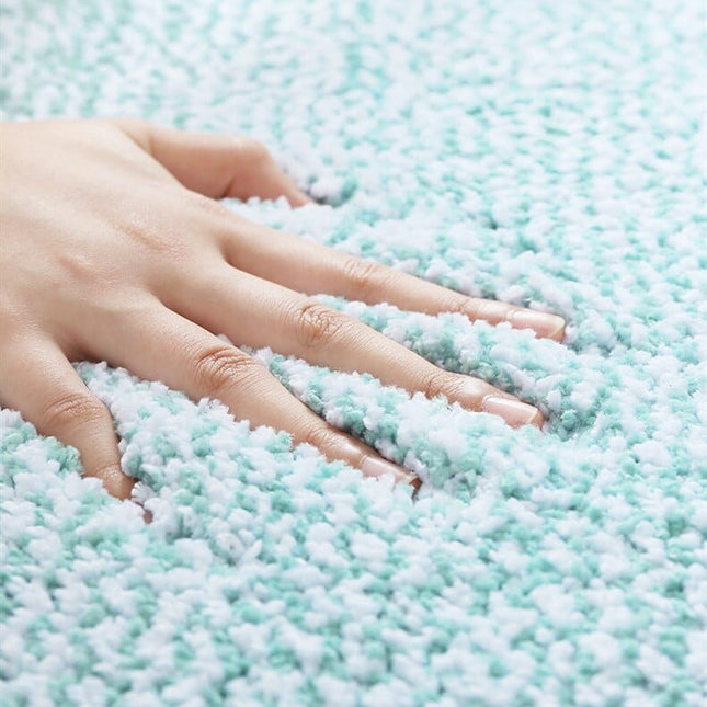 Zachte groene deurmat voor badkamer