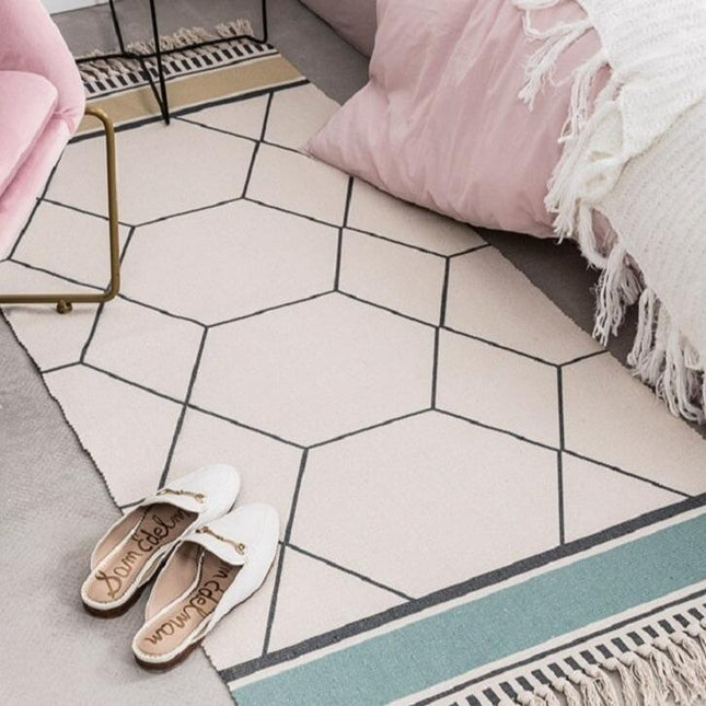 Klein design vloerkleed met patroon