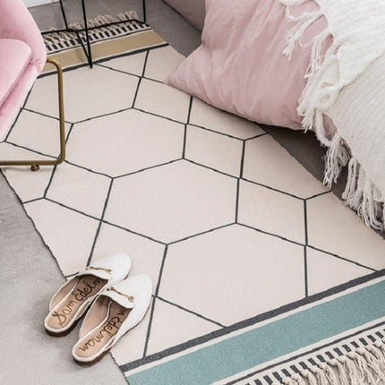 Klein design vloerkleed met patroon