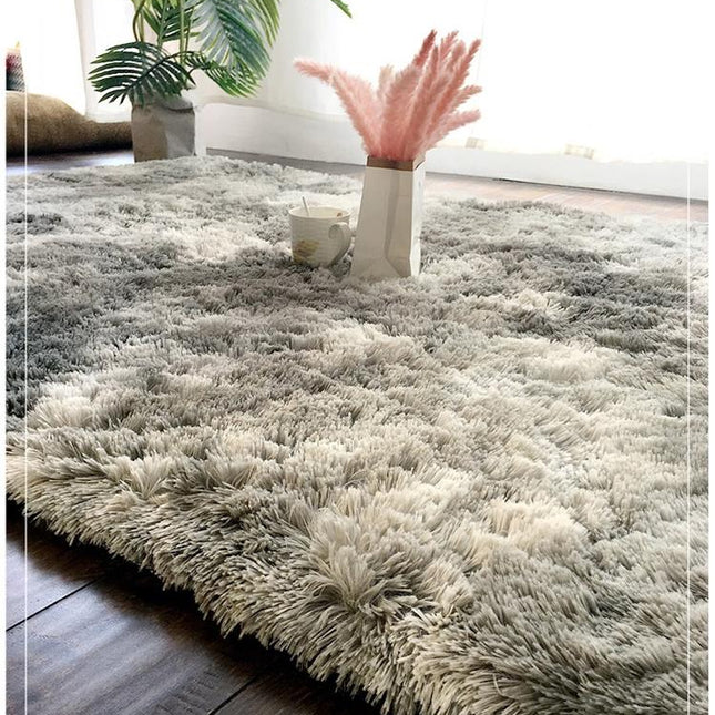 Lichtgrijs shaggy vloerkleed heerlijk zacht