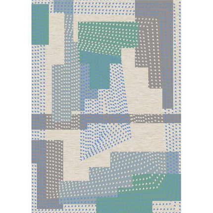 Modern Scandinavisch vloerkleed groen grijs