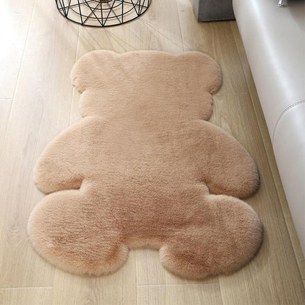Vloerkleed in de vorm van teddybeer