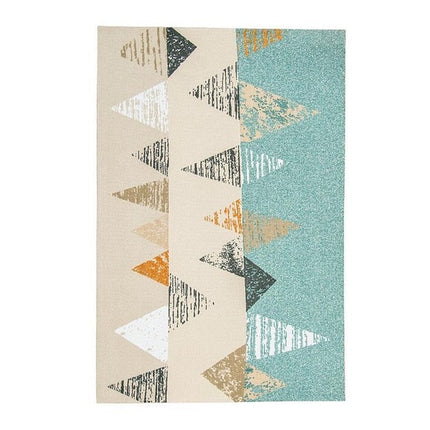 Scandinavisch multicolor vloerkleed met driehoeken