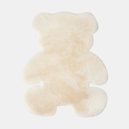 Zacht teddybeer vloerkleed ecru wit