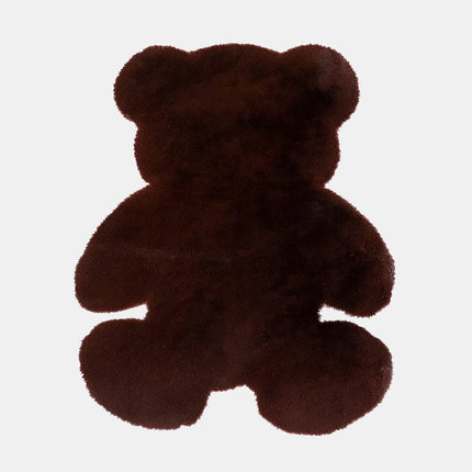 Bruin kindervloerkleed in teddybeer vorm