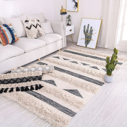 Ambachtelijk Berbers vloerkleed met structuur