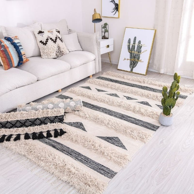 Ambachtelijk Berbers vloerkleed met structuur