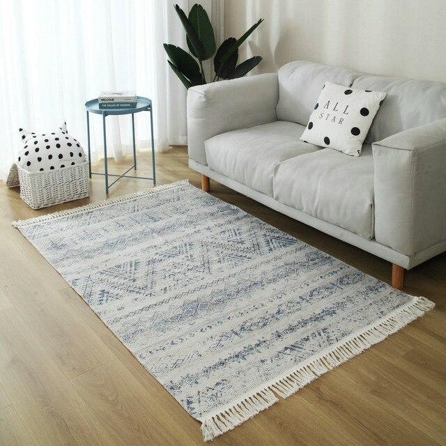 Ambachtelijk Berbers vloerkleed met patroon