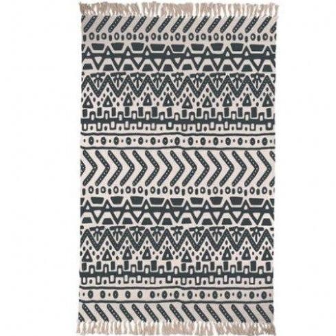 Tribaal vloerkleed Berber stijl met franjes