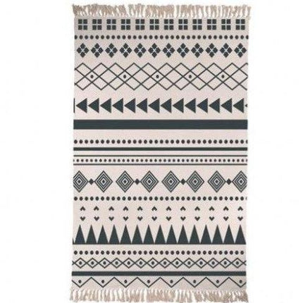 Berber vloerkleed beige en zwart