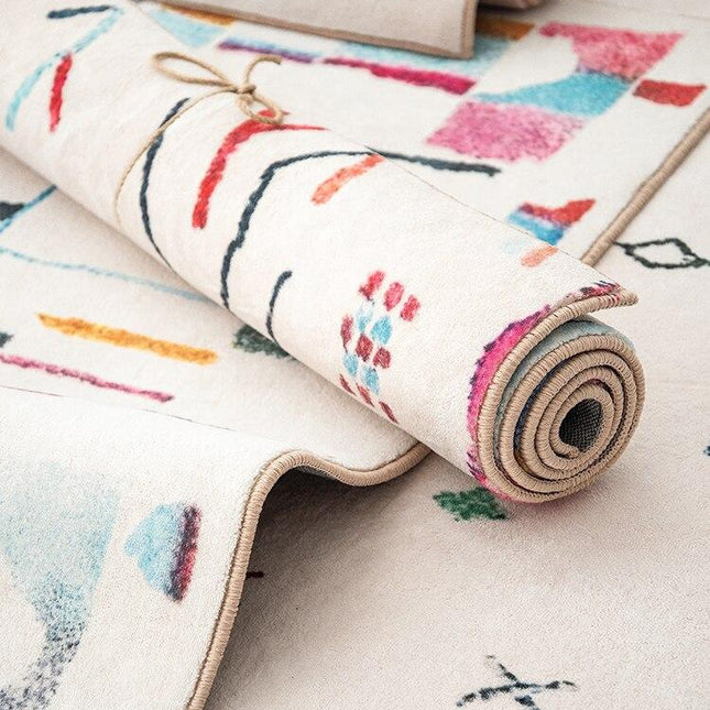 Wit Berber vloerkleed laagpolig