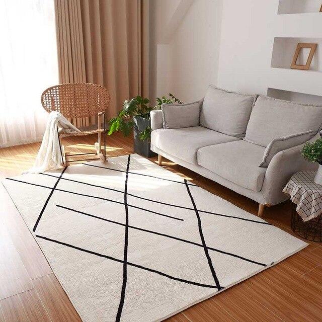 Katoenen vloerkleed in Berber stijl