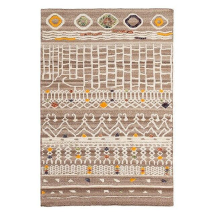 Rechthoekig jute Berber vloerkleed