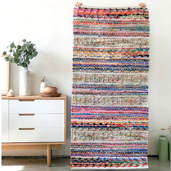 Kleurrijk Ourika Berber stijl vloerkleed