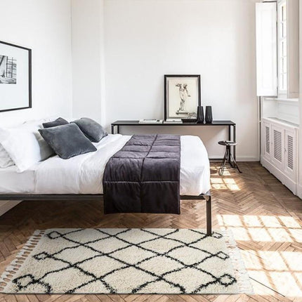 Echt Berbers vloerkleed met ruitpatroon