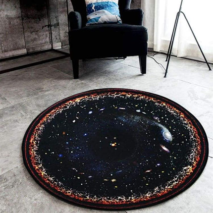 Rond vloerkleed met kosmos design