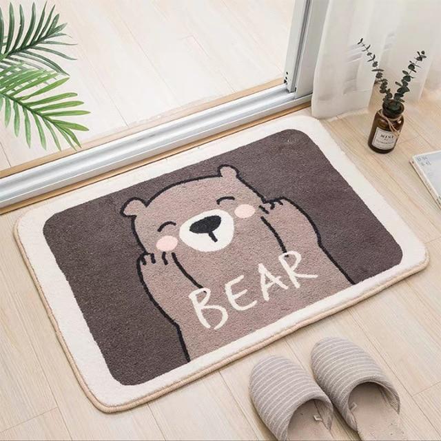 Antislip kinderbadmat met beer