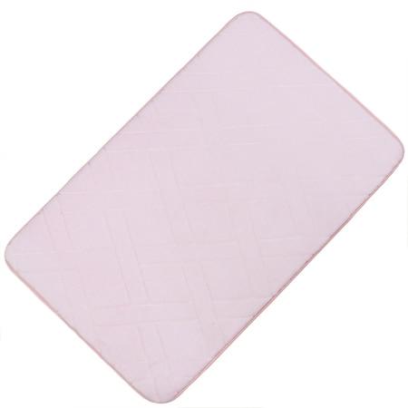 Roze antislip badmat met geometrisch reliëf