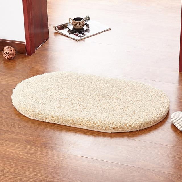 Hoogpolige zachte badmat in beige