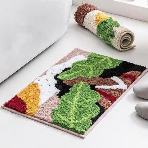 Originele design badmat met bladeren
