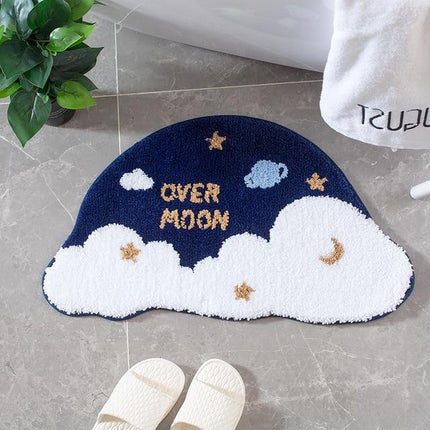 Leuke kinderbadmat in wolkenvorm