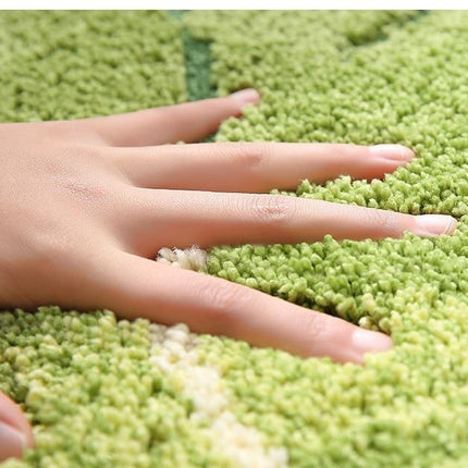 Zachte badmat met een bladeren design