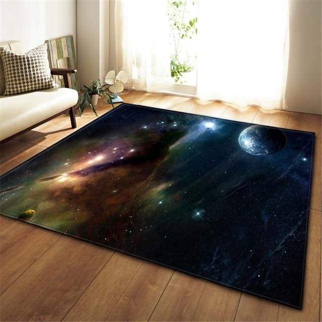 Vloerkleed met planeten voor slaapkamer