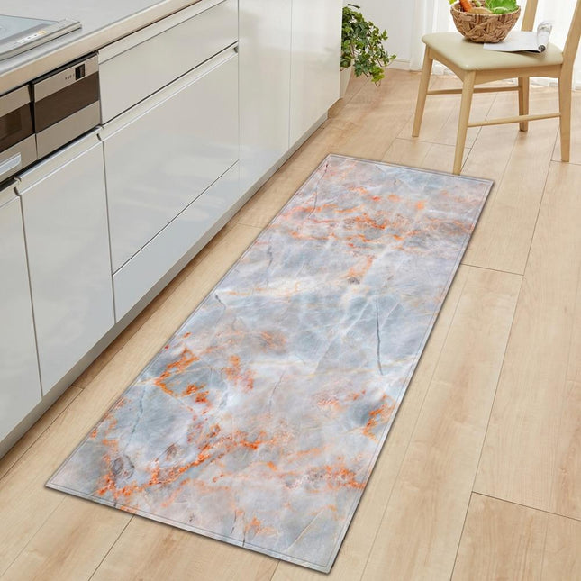 Keukenloper met luxe grijze marmerlook