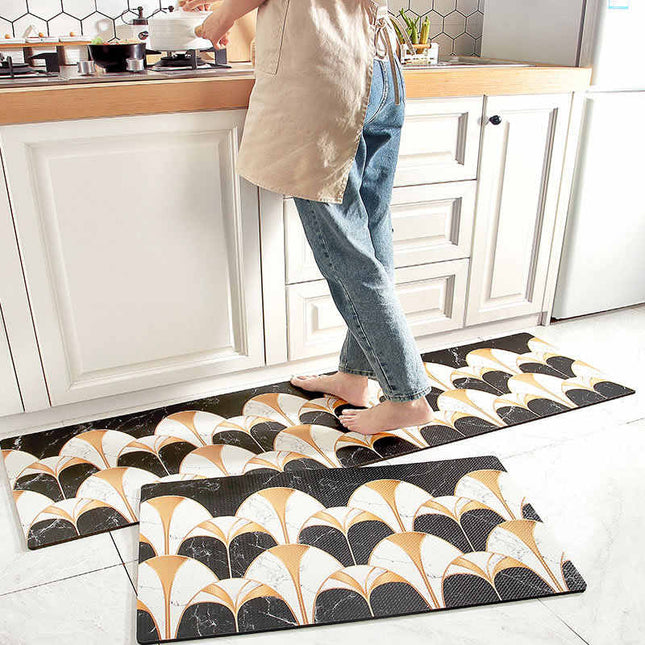 Vinyl keukenmat met Art Deco patroon