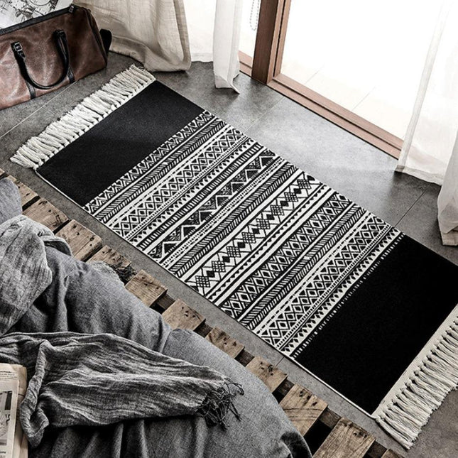 Katoenen bedmat met etnisch patroon