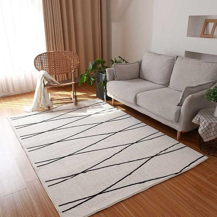 Vloerkleed in Berber-stijl met lijnen