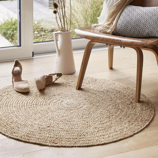 Rond jute vloerkleed 100 cm