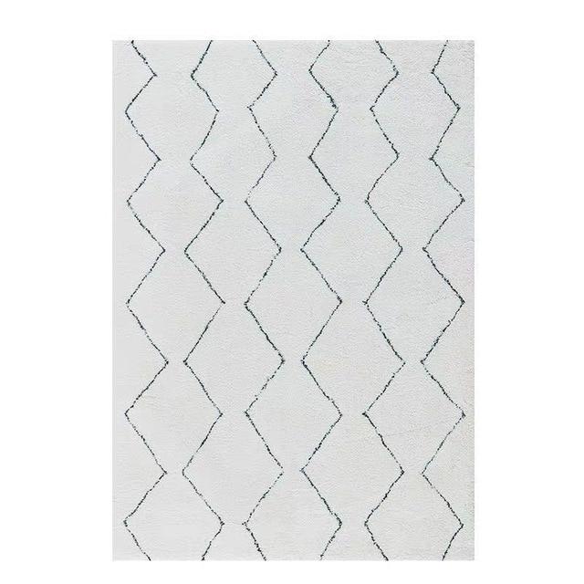 Wollen vloerkleed Berber stijl wit