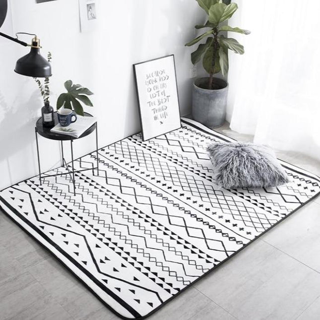 Klein Marokkaans vloerkleed met patroon