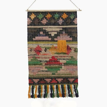 Kleurrijk wandkleed in Kilim stijl