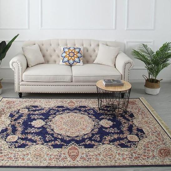 Perzisch tapijt rood en blauw