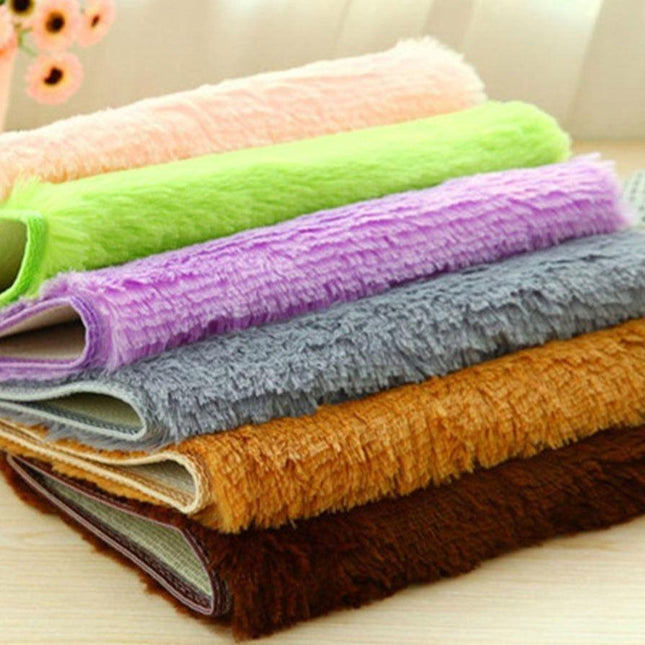 Zachte antislip badkamermat van microvezel