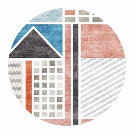 Groot rond vloerkleed modern design